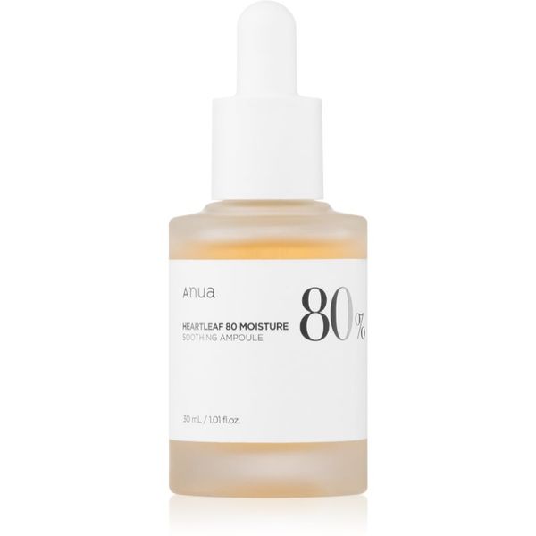 Anua Anua Heartleaf 80% Moisture Ampoule ampule za intenzivno obnovo kože s pomirjajočim učinkom 30 ml