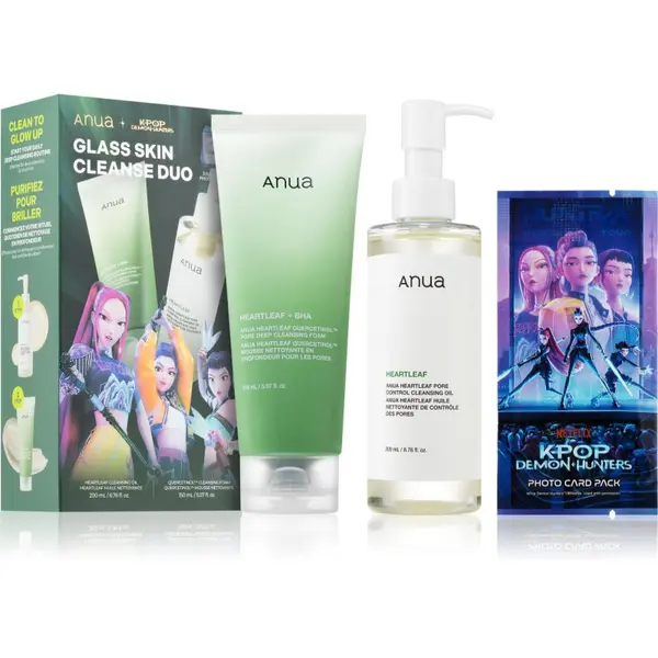 Anua Anua K-Pop Demon Hunters Double Cleansing Duo Set darilni set za globinsko čiščenje