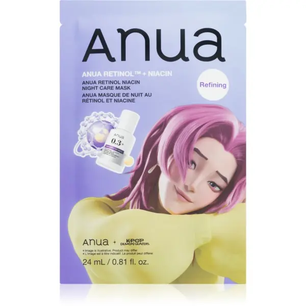 Anua Anua K-Pop Demon Hunters Retinol Niacin Night Care Mask nočna maska za obnovo kože za gube 24 ml