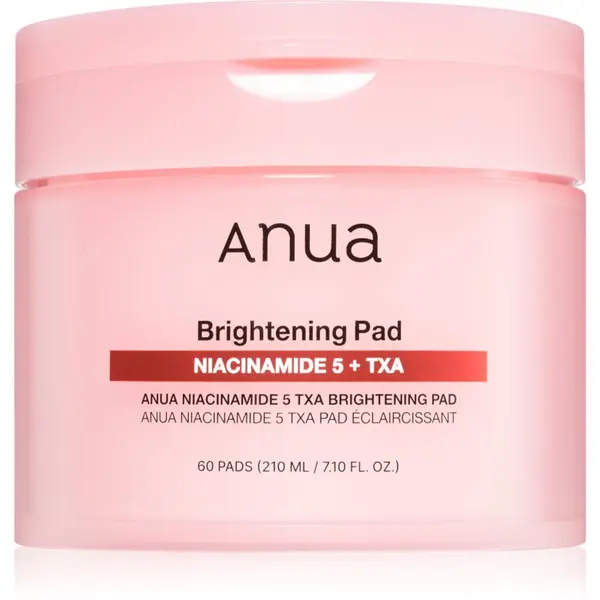 Anua Anua Niacinamide 5% + TXA Brightening Pad tonizirajoče blazinice za osvetljevanje kože in hidratacijo 60 kos
