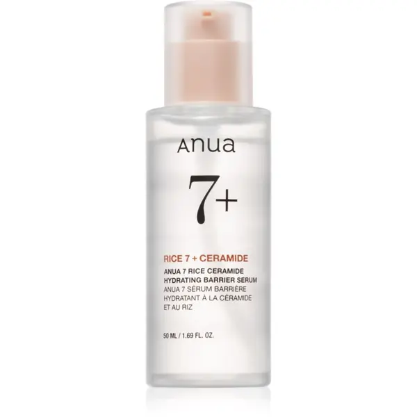 Anua Anua Rice 7 Ceramide Hydrating Barrier Serum intenzivni vlažilni serum za obraz za obnovo kožne pregrade za obnovo kožne pregrade 50 ml