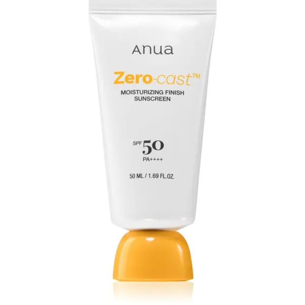 Anua Anua Zero-Cast Moisturizing Finish Sunscreen vlažilna zaščitna krema SPF 50 50 ml