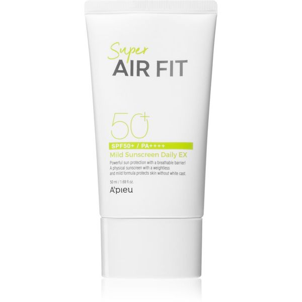 A’pieu A’pieu Super Air Fit Daily Ex mineralni fluid za sončenje za obraz SPF 50+ 50 ml