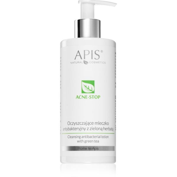 Apis Natural Cosmetics Apis Natural Cosmetics Acne-Stop Home TerApis čistilno mleko za odstranjevanje ličil z zelenim čajem 300 ml