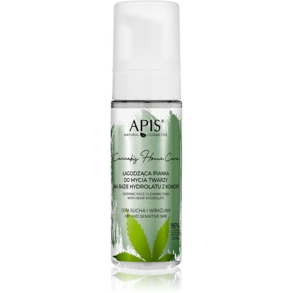 Apis Natural Cosmetics Apis Natural Cosmetics Cannabis Home Care čistilna pena za suho in občutljivo kožo 150 ml
