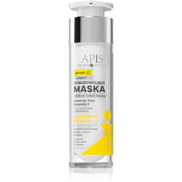 Apis Natural Cosmetics Apis Natural Cosmetics Ceramide Power obnovitvena nočna kremasta maska s ceramidi 50 ml