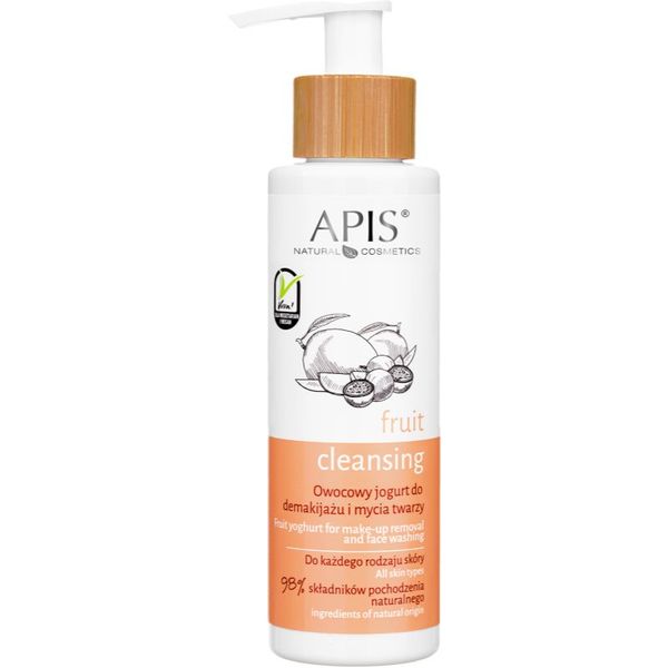 Apis Natural Cosmetics Apis Natural Cosmetics Fruit Cleansing emulzija za odstranjevanje ličil za popolno čiščenje obraza 150 ml