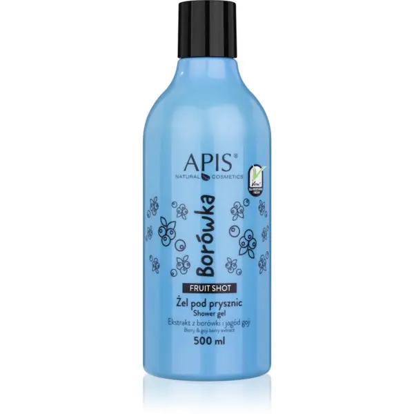 Apis Natural Cosmetics Apis Natural Cosmetics Fruit Shot Blueberry gel za prhanje 500 ml