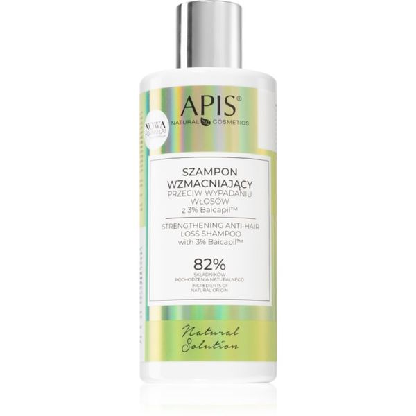 Apis Natural Cosmetics Apis Natural Cosmetics Natural Solution 3% Baicapil krepilni šampon proti izpadanju las 300 ml