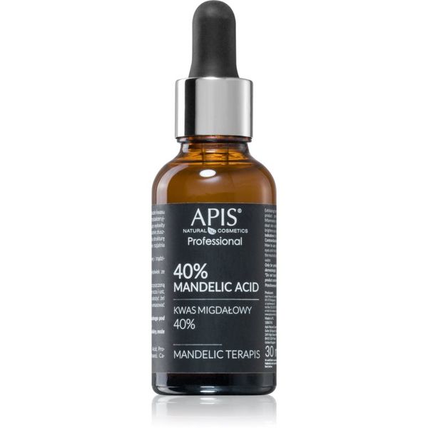 Apis Natural Cosmetics Apis Natural Cosmetics TerApis 40% Mandelic Acid gladilni eksfoliacijski serum proti nepravilnostim na koži 30 ml