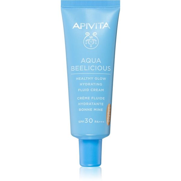 Apivita Apivita Aqua Beelicious lahki tonirani fluid za osvetlitev kože SPF 30 40 ml