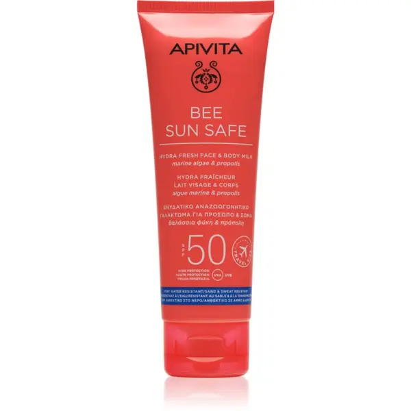 Apivita Apivita Bee Sun Safe Hydra Fresh Milk SPF50 losjon za sončenje za obraz in telo SPF 50 100 ml