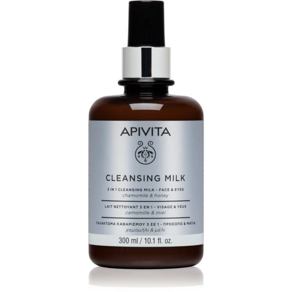 Apivita Apivita Cleansing Chamomile & Honey čistilno mleko 3 v 1 za obraz in oči 300 ml