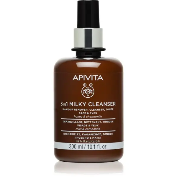 Apivita Apivita Cleansing Milk Face & Eyes čistilno mleko 3 v 1 za obraz in oči 300 ml