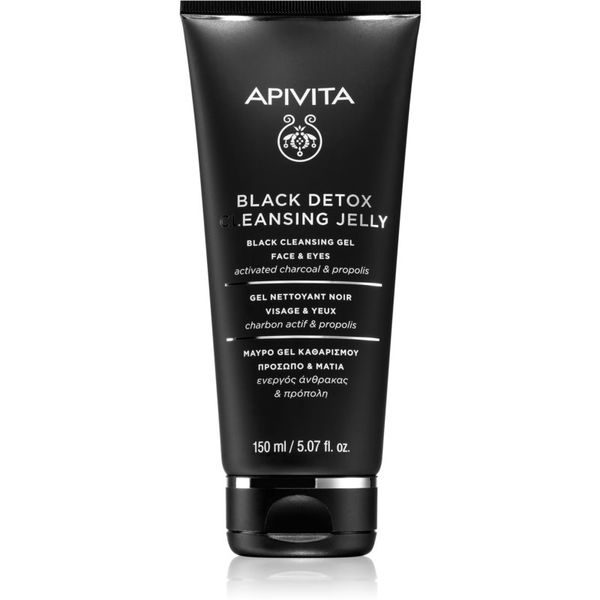 Apivita Apivita Cleansing Propolis & Activated Carbon čistilni gel z aktivnim ogljem za obraz in oči 150 ml