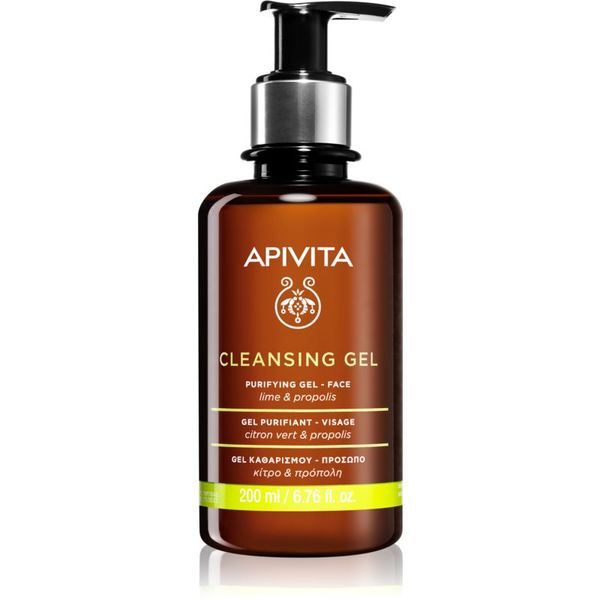 Apivita Apivita Cleansing Propolis & Lime čistilni gel za mastno in mešano kožo 200 ml
