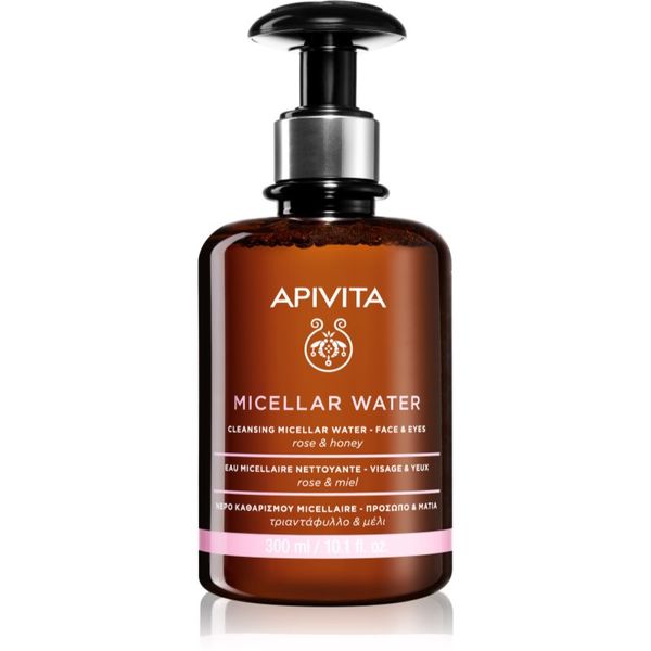 Apivita Apivita Cleansing Rose & Honey micelarna voda za obraz in oči 300 ml