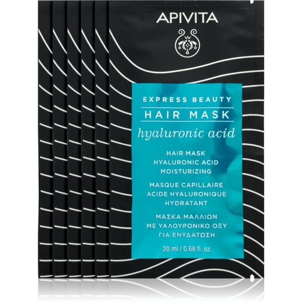 Apivita Apivita Express Beauty Hyaluronic Acid vlažilna maska za lase 20 ml