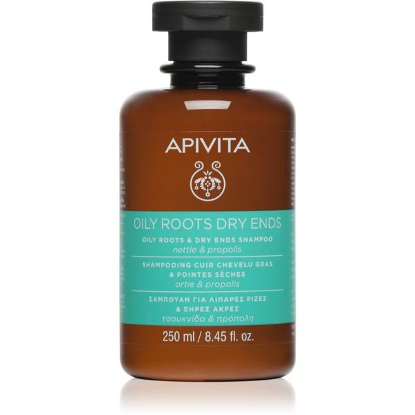 Apivita Apivita Holistic Hair Care Nettle & Propolis šampon za mastno lasišče in suhe konice las 250 ml