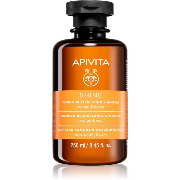 Apivita Apivita Holistic Hair Care Orange & Honey revitalizacijski šampon za krepitev in sijaj las 250 ml