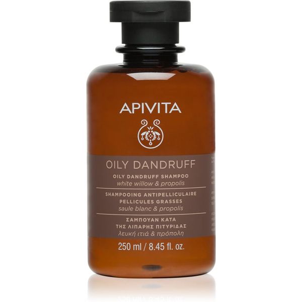 Apivita Apivita Holistic Hair Care White Willow & Propolis šampon proti prhljaju za mastne lase 250 ml