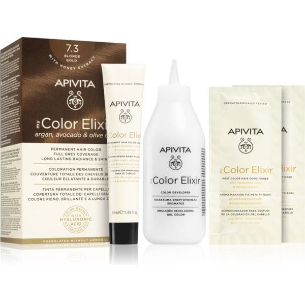 Apivita Apivita My Color Elixir barva za lase brez amoniaka odtenek 7.3 Blonde Gold