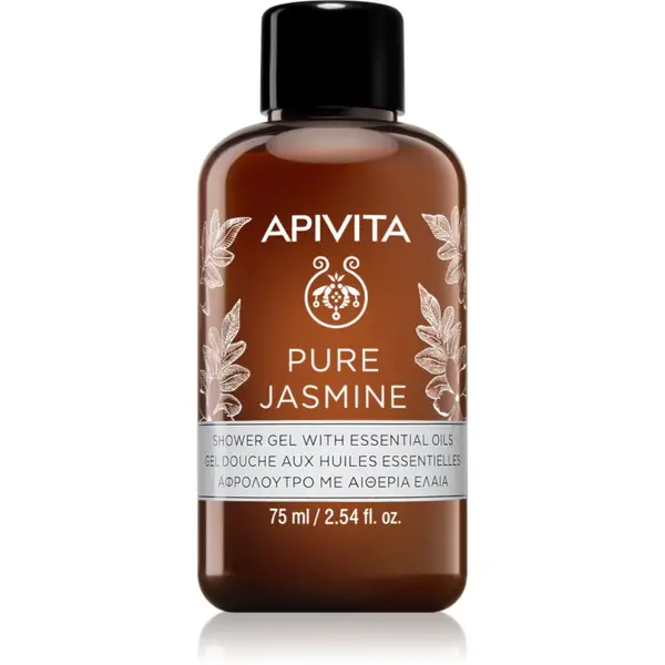 Apivita Apivita Pure Jasmine Shower Gel vlažilen gel za prhanje z eteričnimi olji 75 ml
