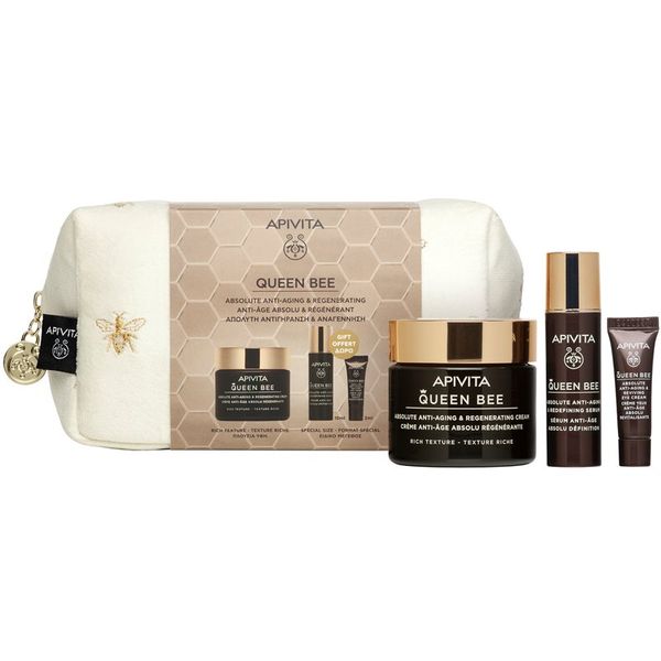 Apivita Apivita Queen Bee (Rich Texture) Gift Pouch božični darilni set (proti staranju kože)