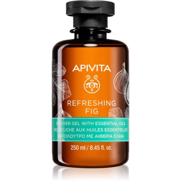 Apivita Apivita Refreshing Fig osvežujoč gel za prhanje z eteričnimi olji 250 ml
