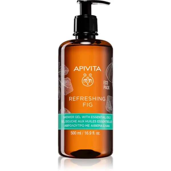 Apivita Apivita Refreshing Fig Shower Gel osvežujoč gel za prhanje z eteričnimi olji 500 ml