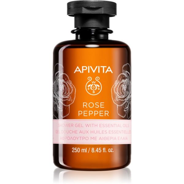 Apivita Apivita Rose Pepper gel za prhanje z eteričnimi olji 250 ml