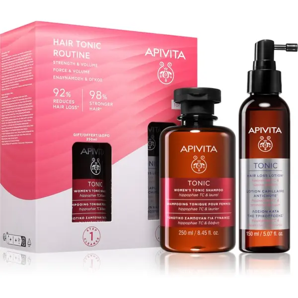 Apivita Apivita Tonic Women's Hair Tonic Routine Set set proti izpadanju las