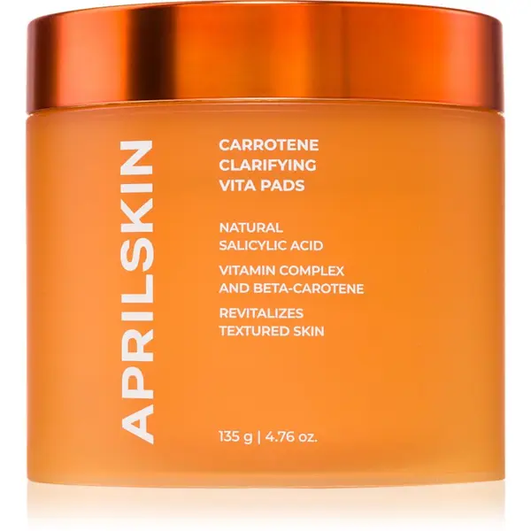 APRILSKIN APRILSKIN Carrotene Clarifying Vita Pads čistilne blazinice za mastno k aknam nagnjeno kožo 60 kos