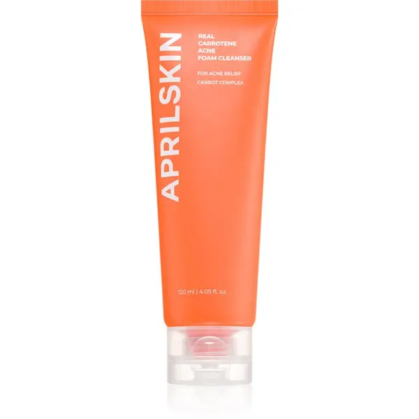 APRILSKIN APRILSKIN Real Carrotene Acne Foam Cleanser globinsko čistilna pena za aknasto kožo 120 ml