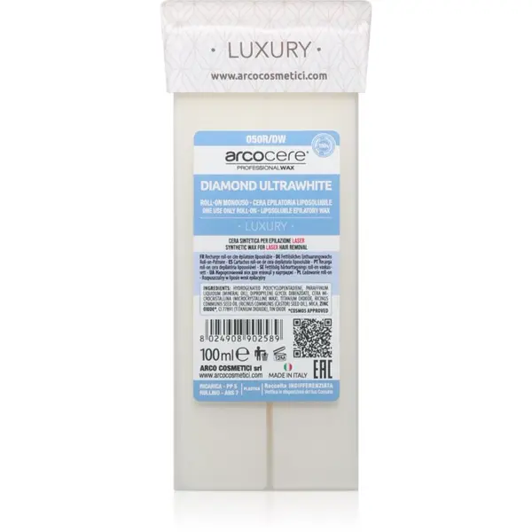 Arcocere Arcocere Luxury Diamond Ultrawhite epilacijski vosek roll-on 100 ml