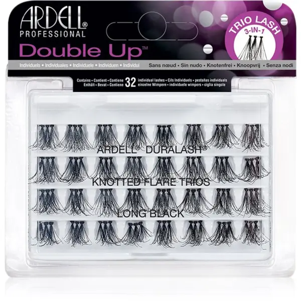 Ardell Ardell Double Up Trios šopaste lepilne trepalnice Long 32 kos