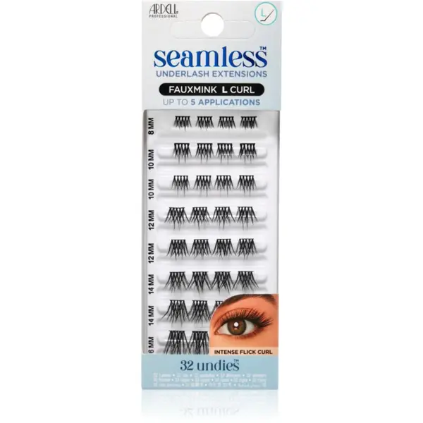 Ardell Ardell Seamless Refill Light Modern FauxMink šopaste lepilne trepalnice L Curl 32 kos