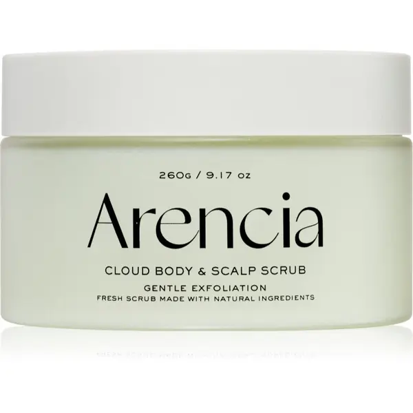 Arencia Arencia Fresh Cloud Geranium & Primrose nežni piling za telo in lase 260 g