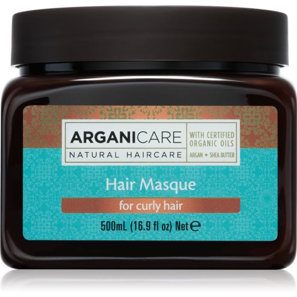 Arganicare Arganicare Argan Oil & Shea Butter Hair Masque vlažilna in hranilna maska za kodraste lase 500 ml