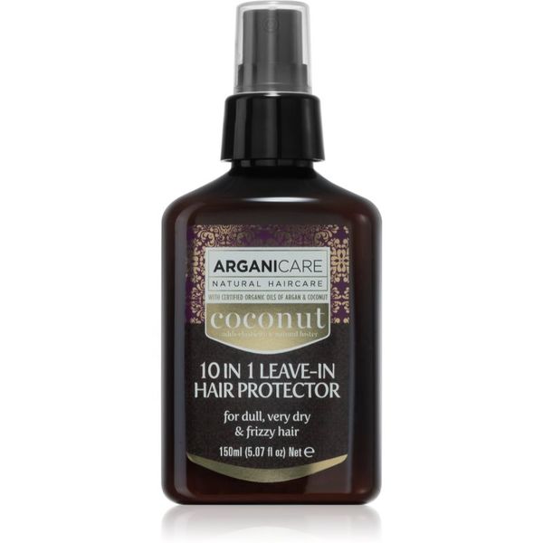 Arganicare Arganicare Coconut 10 in 1 Leave-In Hair Protector krepilna nega brez spiranja  za suhe lase 150