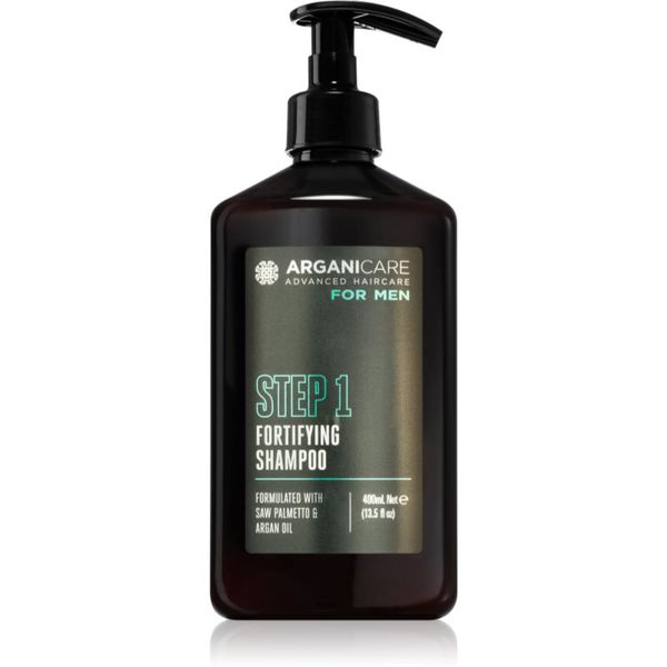 Arganicare Arganicare For Men Fortifying Shampoo šampon za okrepitev las za moške 400 ml