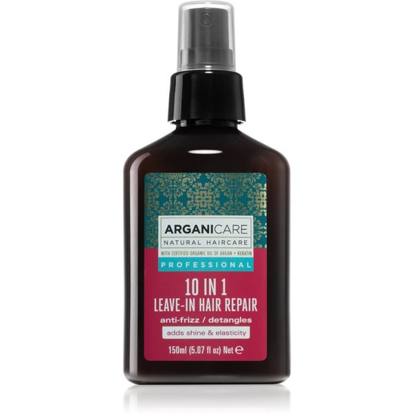 Arganicare Arganicare Keratin 10 In 1 Leave-In Hair Repair obnovitveni serum proti krepastim lasem 150 ml
