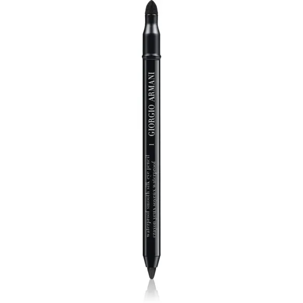 Armani Armani Smooth Silk Waterproof Eye Pencil vodoodporni svinčnik za oči z aplikatorjem odtenek 01 Black 1.2 g
