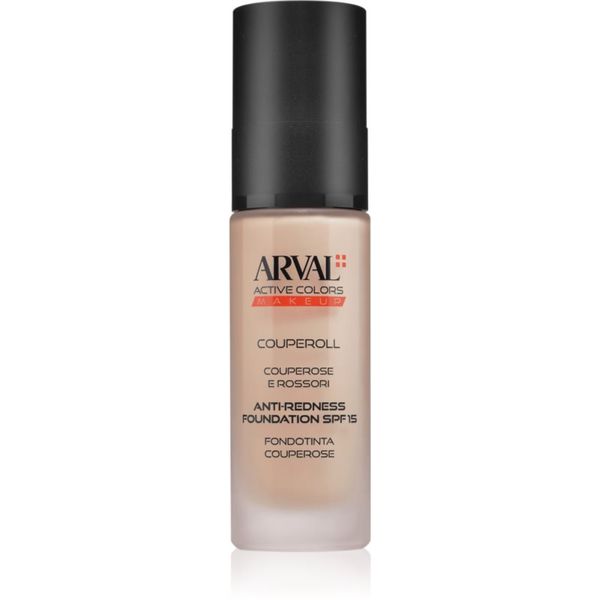 Arval Arval Couperoll Anti-redness foundation SPF15 prekrivni tekoči puder SPF 15 30 ml