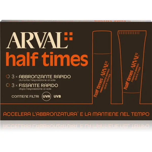 Arval Arval Half Times Fast Tanning Bottle + Tube Set zaščitno olje za pospešitev porjavelosti