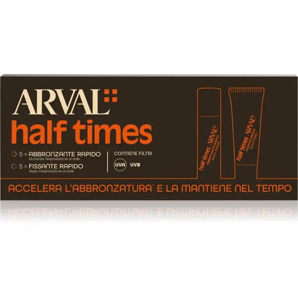 Arval Arval Half Times Fast Tanning Bottle + Tube Set zaščitno olje za pospešitev porjavelosti