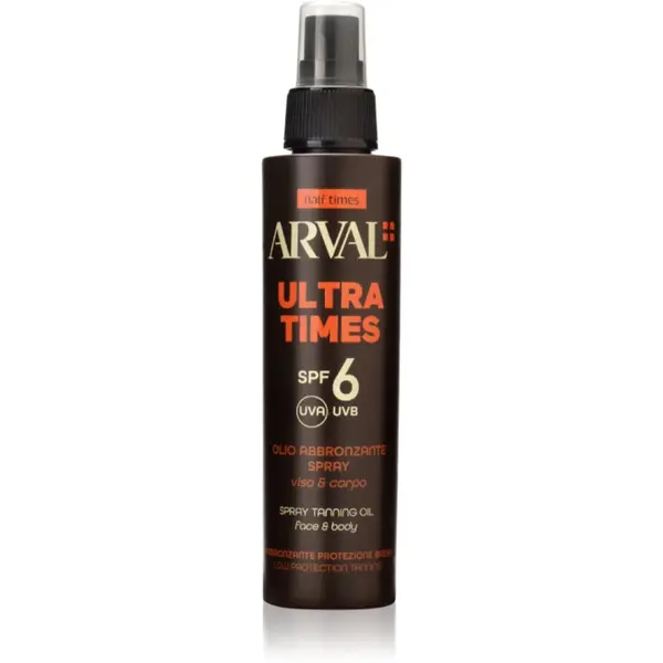 Arval Arval Half Times Ultra Times SPF 6 olje za sončenje za obraz in telo 125 ml