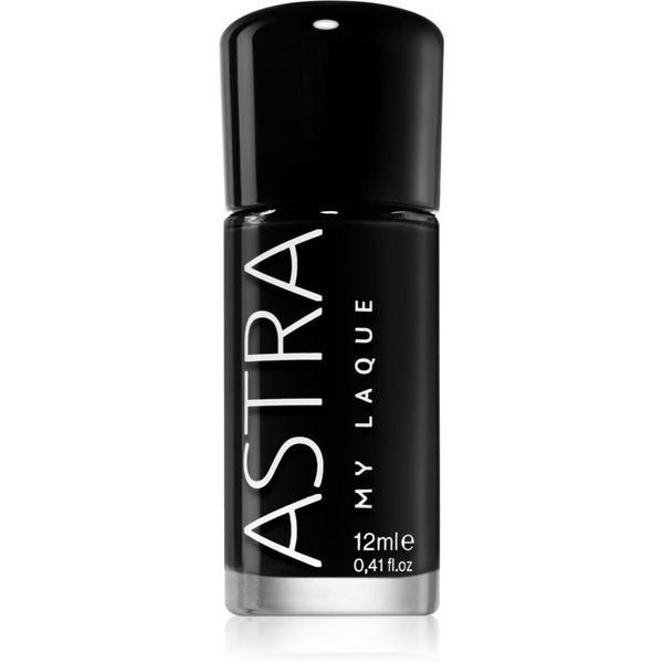 Astra Make-up Astra Make-up My Laque 5 Free dolgoobstojen lak za nohte odtenek 45 Super Black 12 ml