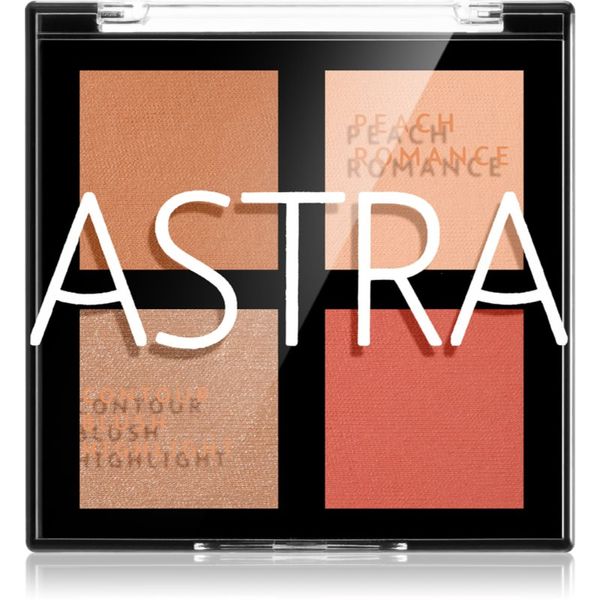 Astra Make-up Astra Make-up Romance Palette paleta za konture obraza za obraz odtenek 01 Peach Romance 8 g