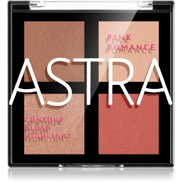 Astra Make-up Astra Make-up Romance Palette paleta za konture obraza za obraz odtenek 02 Pink Romance 8 g